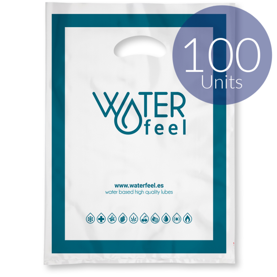 Sacs Plastique Réutilisables 40 x 50 cm Lot de 100 Écologiques - Waterfeel