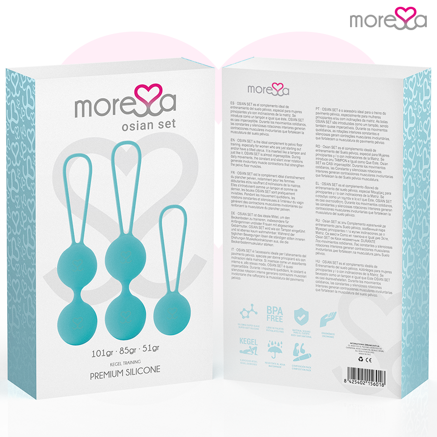 Set de boules de Geisha Osian 3 Tailles Silicone Premium - Moressa