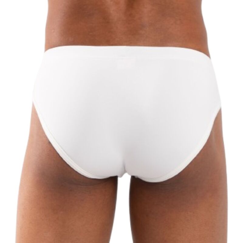 Slip Homme Fantaisie Blanc Transparences et Paillettes - Burn