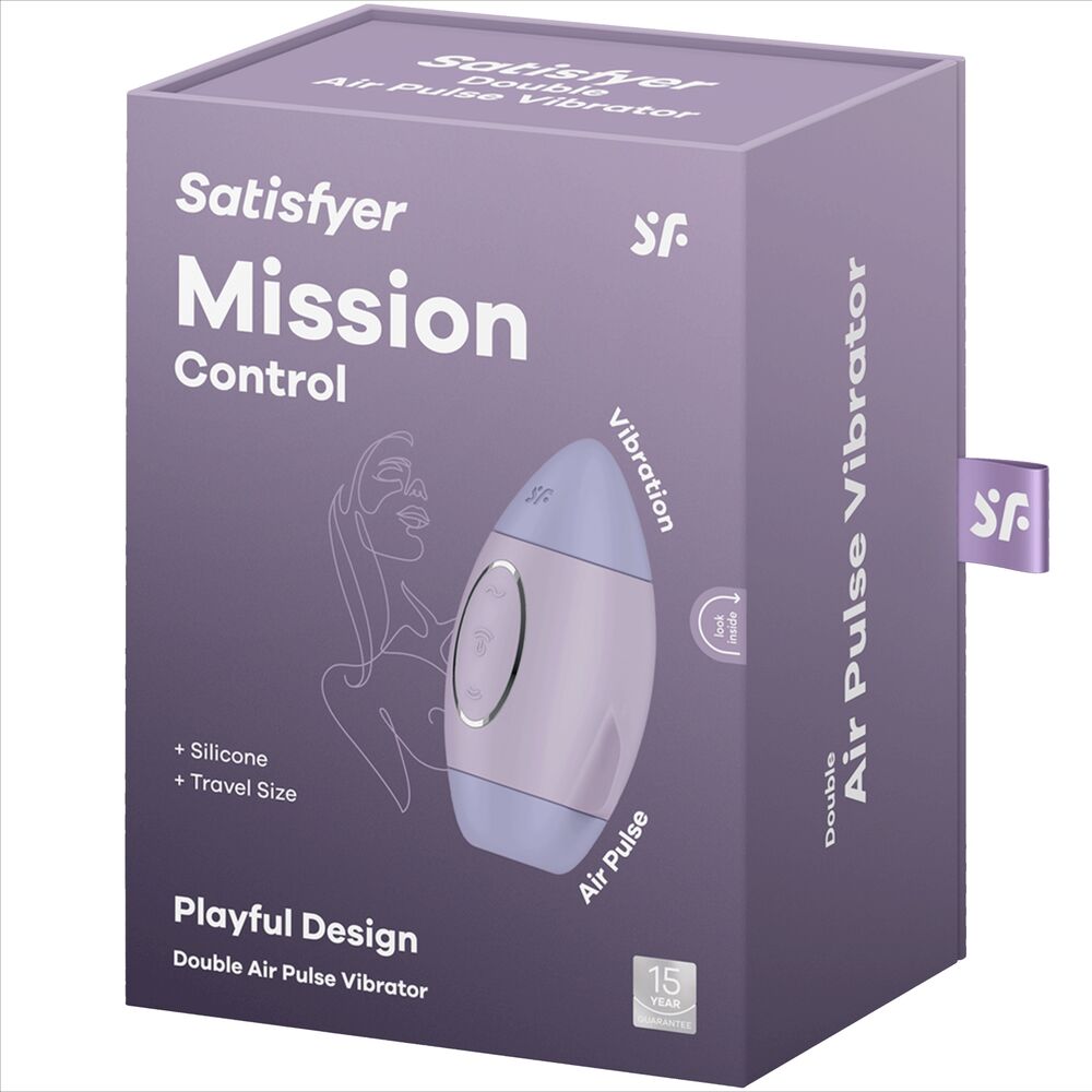 Stimulateur Clitoridien Air Pulse Mission Control 11 Intensités IPX7 - Satisfyer
