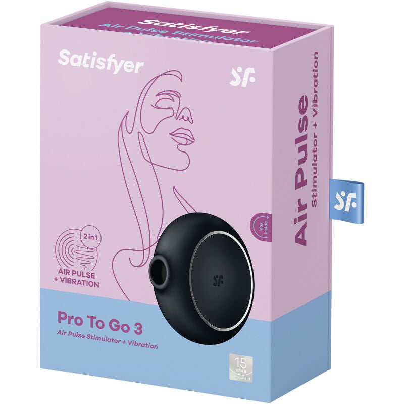 Stimulateur Clitoridien Air Pulse Pro To Go 3 Vibration Double - Satisfyer