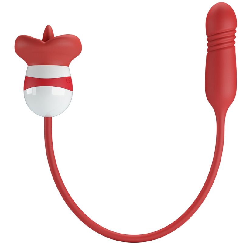 Stimulateur Clitoridien Ashlynn Langue Léchante Bouche 5 Modes - Pretty Love