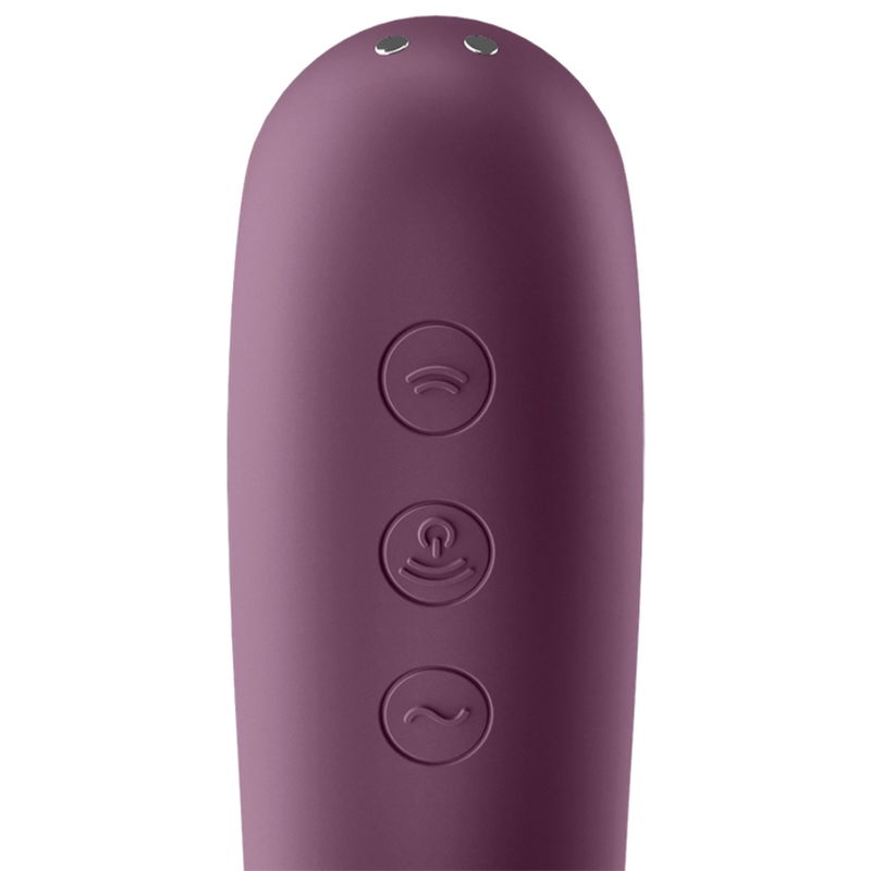 Stimulateur Clitoridien Dual Kiss Air Pulse Vibrations - Satisfyer