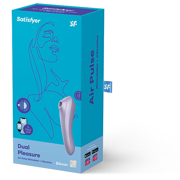 Stimulateur Clitoridien Dual Pleasure Air Pulse Vibrant Connecté IPX7 - Satisfyer