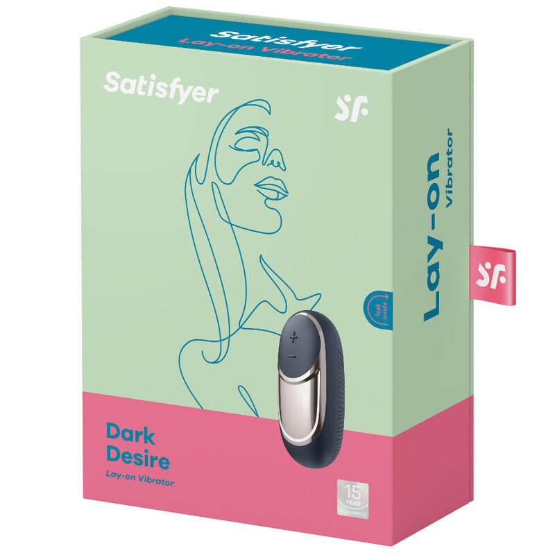 Stimulateur Clitoridien à Poser Dark Desire 15 Modes IPX7 - Satisfyer
