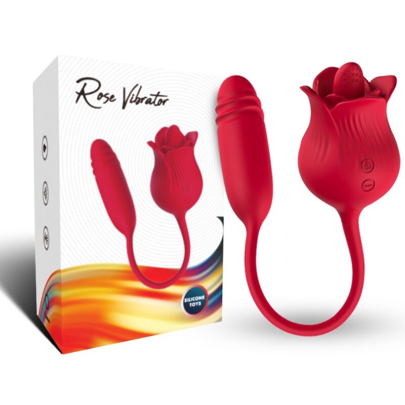 Stimulateur Clitoridien Roselip Léchage et Vibration Rouge - Armony