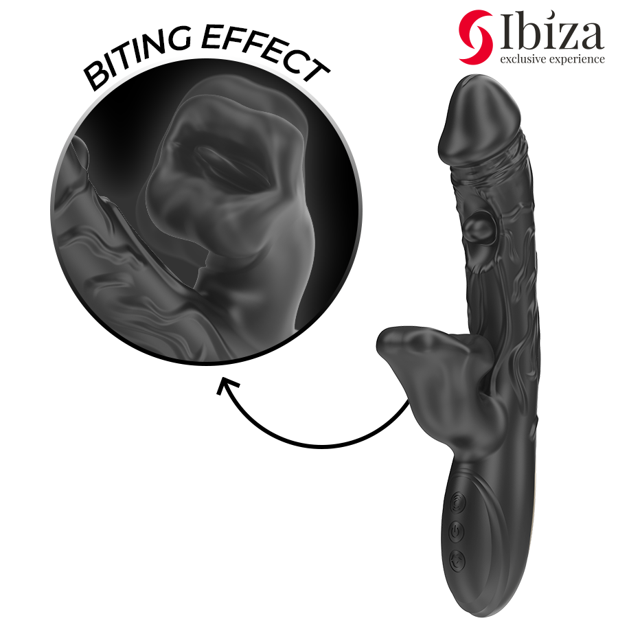 Stimulateur Clitoridien Rotatif 3 Moteurs Effet Mordant 10 Modes - Ibiza Technology