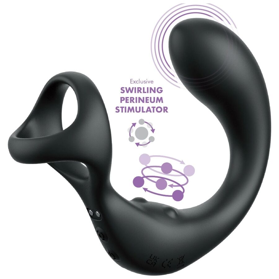 Stimulateur Prostate Périnée Vibrant Ass-Gasm Taint-alizer Télécommande - Anal Fantasy