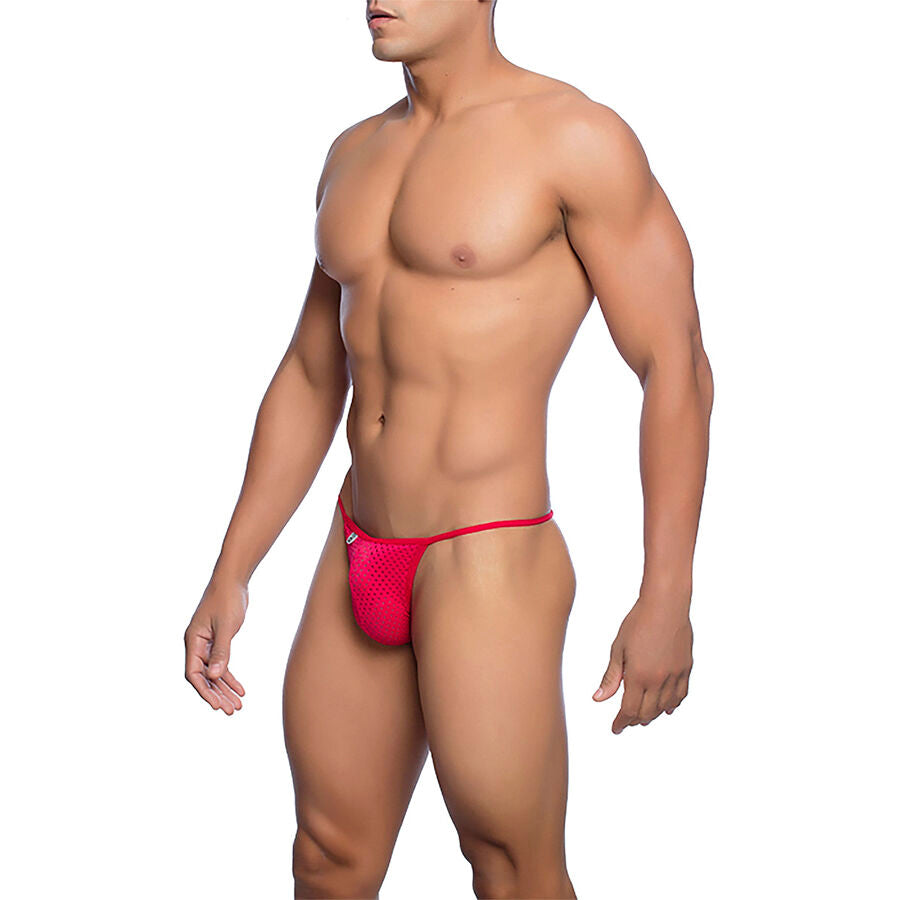 String Homme en V Microfibre Poche Sculptante - Mob