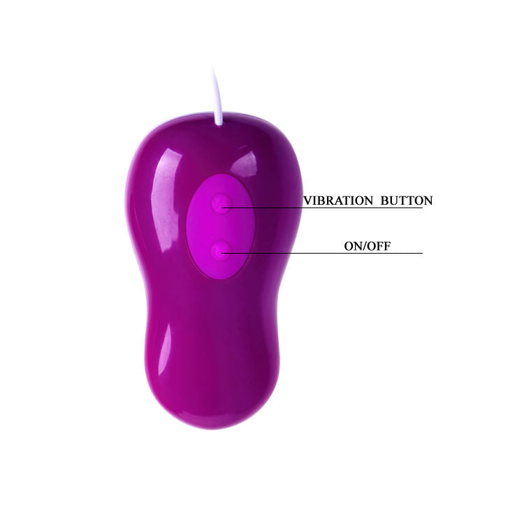 Œuf Vibrant Avery Télécommande Filaire 30 Modes Silicone - Pretty Love
