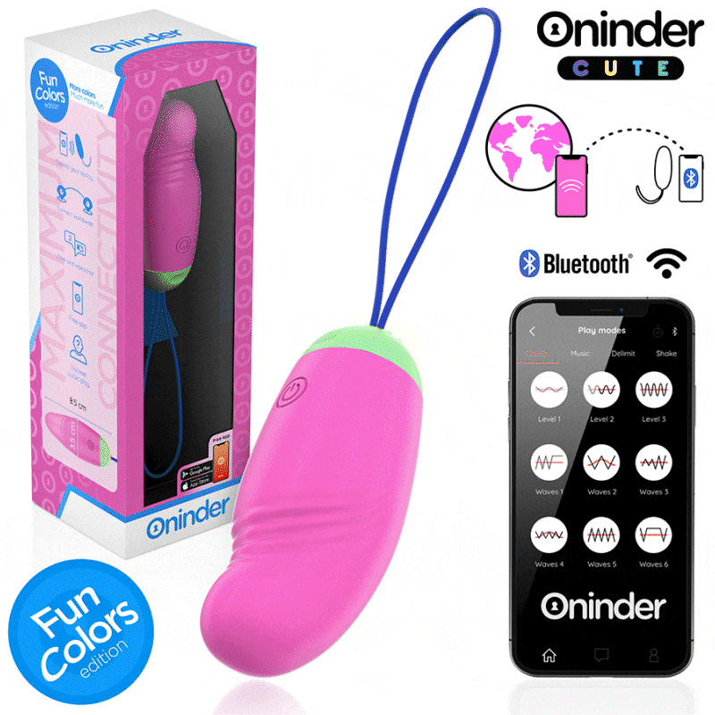 Œuf Vibrant Connecté Cute Vibrations et Tapotements App Gratuite - Oninder