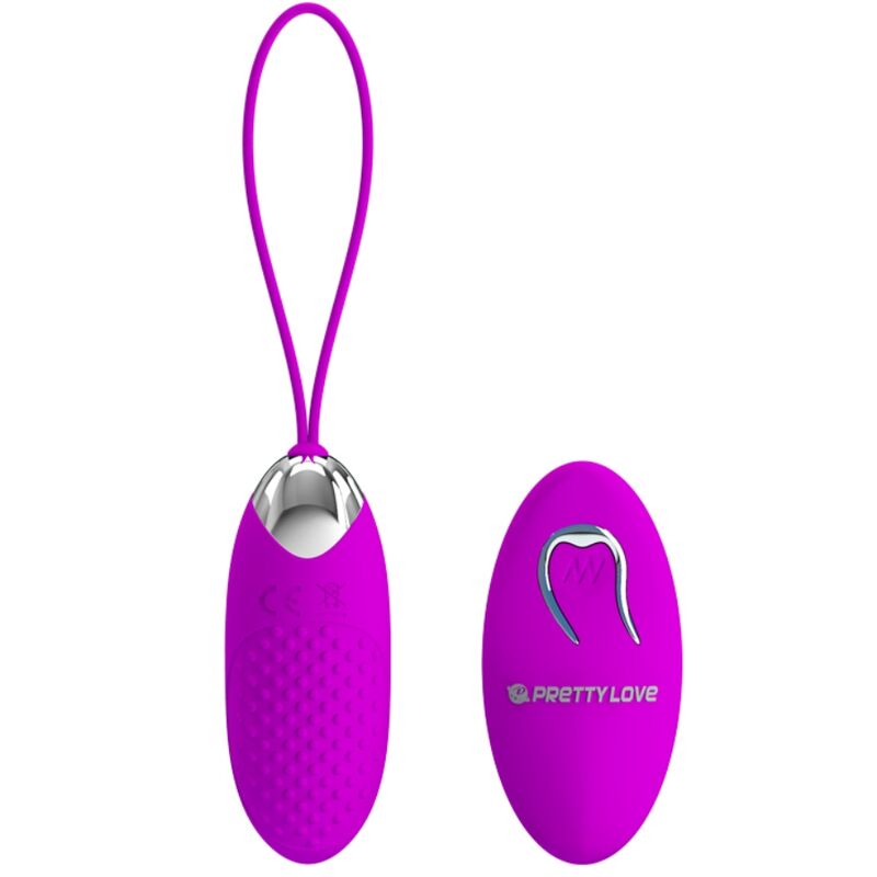 Œuf Vibrant Joanna Télécommandé 12 Modes Rechargeable Étanche - Pretty Love
