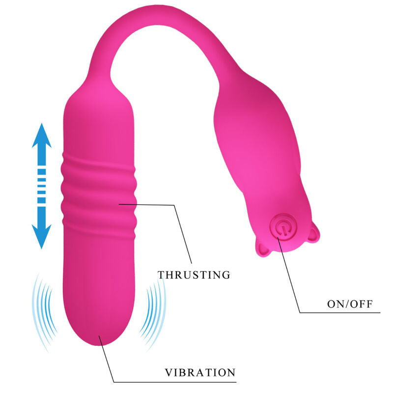 Œuf Vibrant Nobikuma Silicone Rechargeable 3 Vibrations - Pretty Love