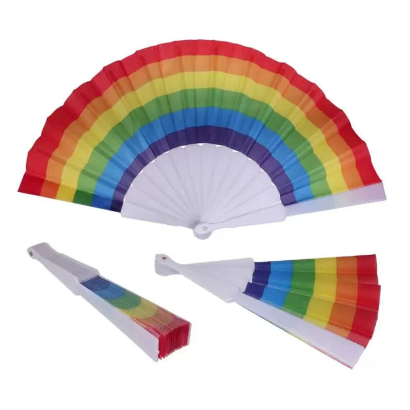 Éventail Drapeau LGBT Arc-en-Ciel Tissu Fierté Pride - Pride