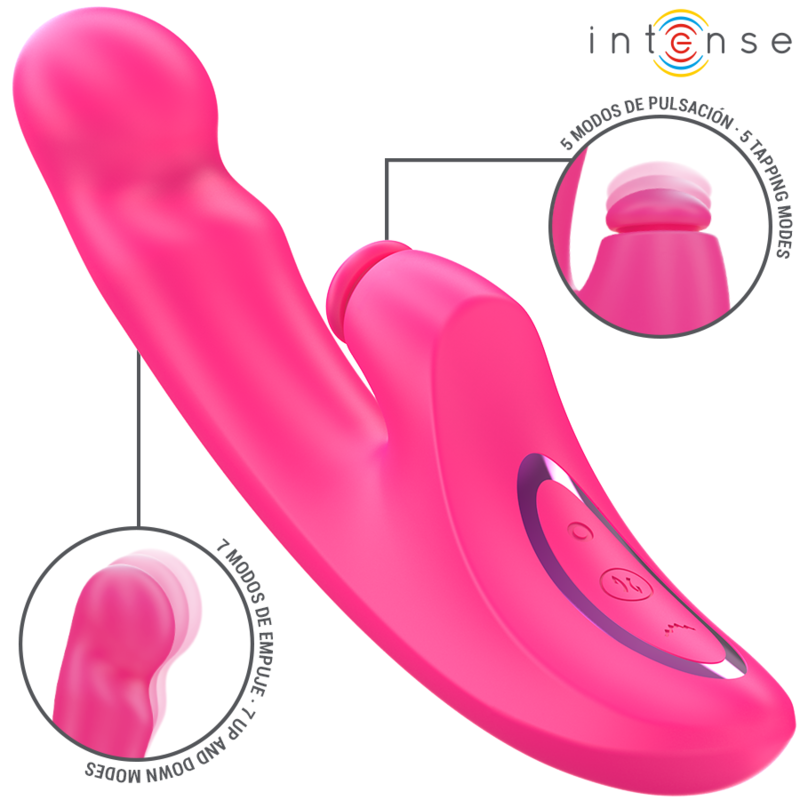 Vibromasseur 3 en 1 Emi Compact 10 Vibrations Aspiration Rechargeable - Intense