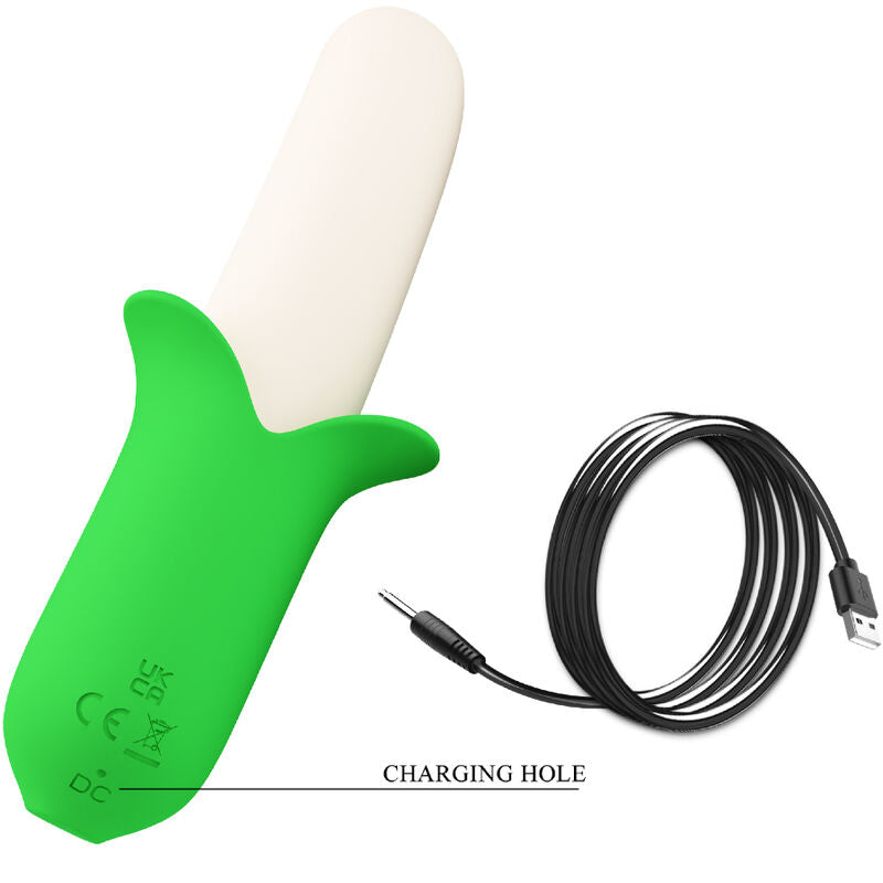 Vibromasseur Banane Banana Knight 7 Vibrations Courbé Rechargeable - Pretty Love