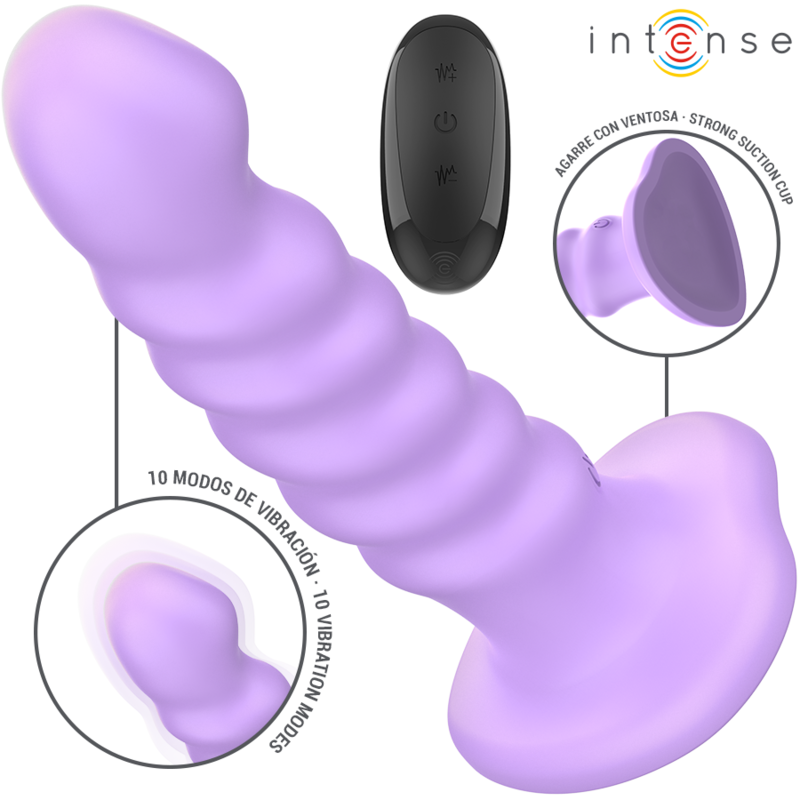 Vibromasseur Brenda Design Spirale 10 Vibrations Ventouse Télécommande - Intense