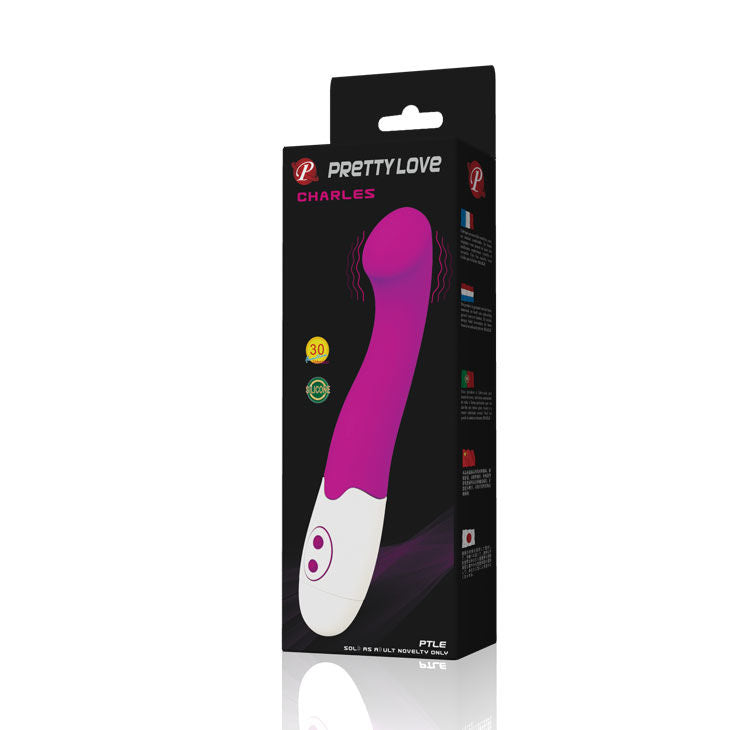 Vibromasseur Charles 30 Modes Silicone Ergonomique Silencieux - Pretty Love