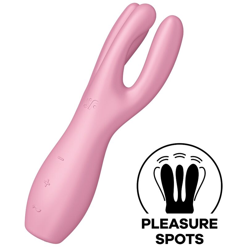 Vibromasseur Clitoridien Threesome 3 Bras Flexibles 12 Modes - Satisfyer