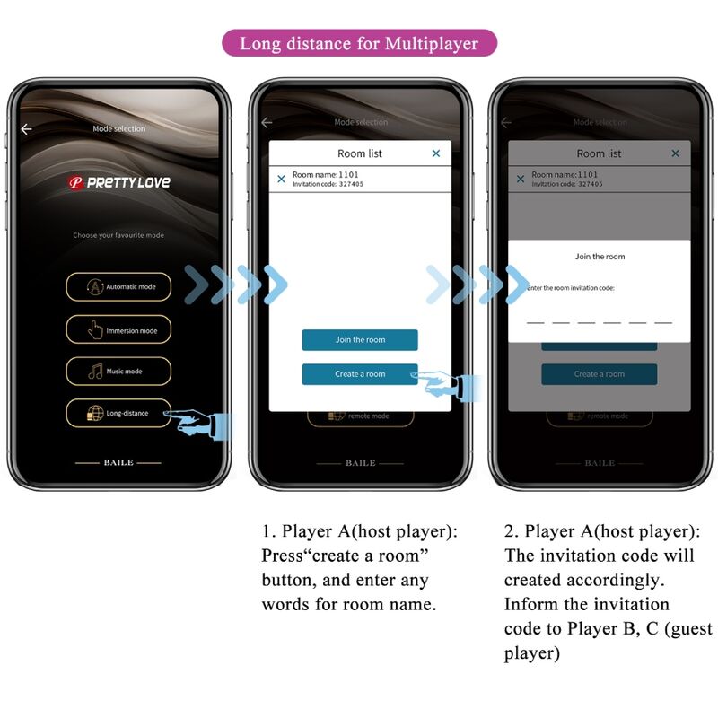 Vibromasseur Connecté Abner App - Pretty Love