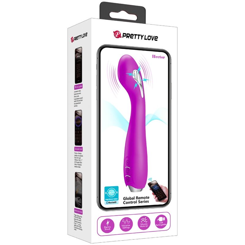 Vibromasseur Connecté Hector Électrostimulation 12 Vibrations App - Pretty Love