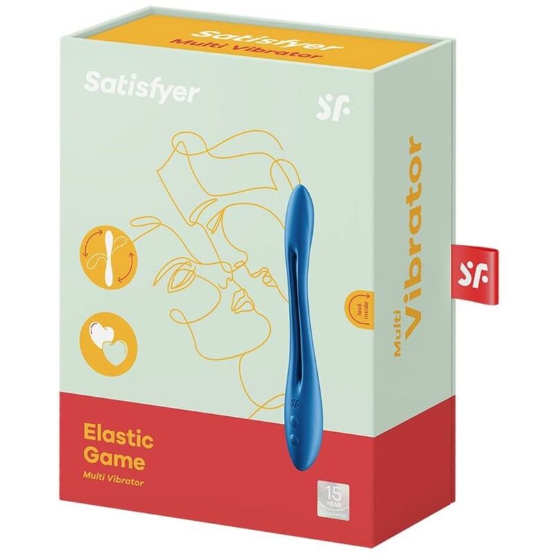 Vibromasseur Couple Flexible Elastic Game 2 Moteurs 10 Modes IPX7 - Satisfyer
