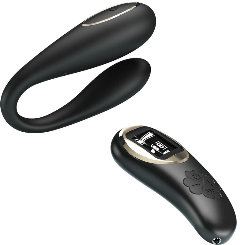 Vibromasseur Couple Nathan Télécommandé Double Stimulation 10 Modes - Pretty Love