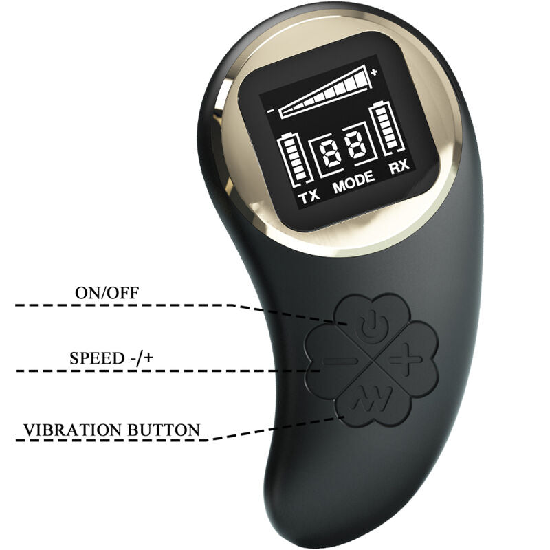 Vibromasseur Couple Nathan Télécommandé Double Stimulation 10 Modes - Pretty Love