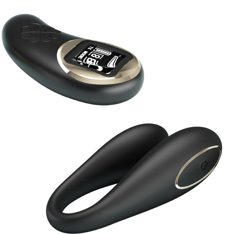Vibromasseur Couple Nathan Télécommandé Double Stimulation 10 Modes - Pretty Love