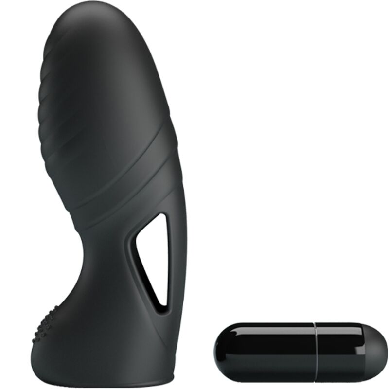 Vibromasseur de Doigt Alan Silicone Sangles Extensibles - Pretty Love