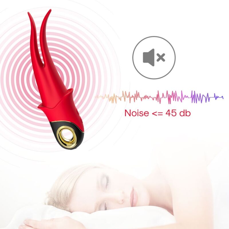 Vibromasseur Double Tête Shadow - Effet Langue 9 Modes - Armony