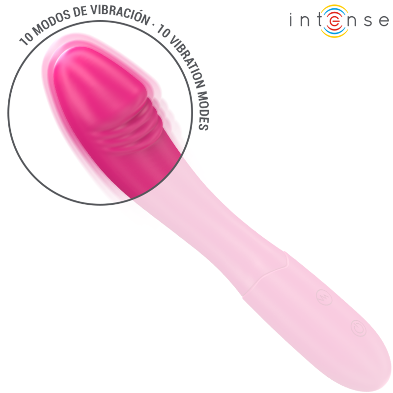 Vibromasseur Flexible Belinda 19 cm 10 Vibrations Rechargeable - Intense