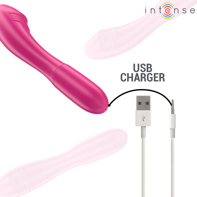 Vibromasseur Flexible Belinda 19 cm 10 Vibrations Rechargeable - Intense