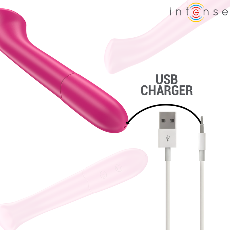 Vibromasseur Flexible Paty 19 cm 10 Vibrations Rechargeable - Intense