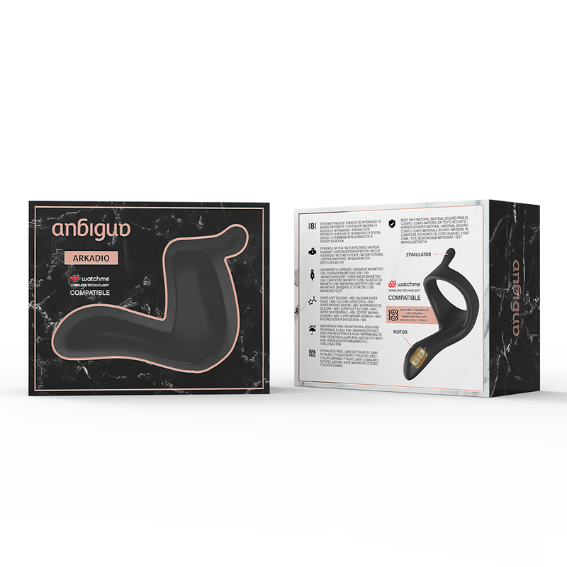 Vibromasseur Gland et Périnée Arkadio Connecté WatchMe 8 Modes IPX5 - Anbiguo