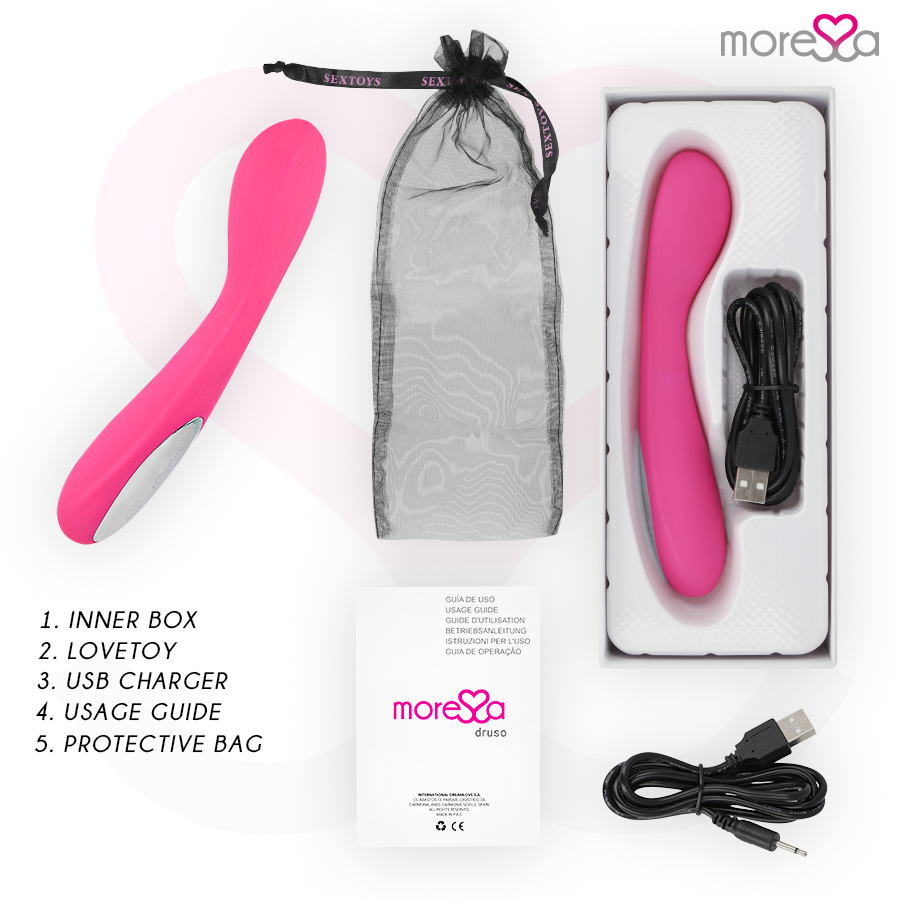 Vibromasseur Point G Druso Rechargeable 30 Modes - Moressa