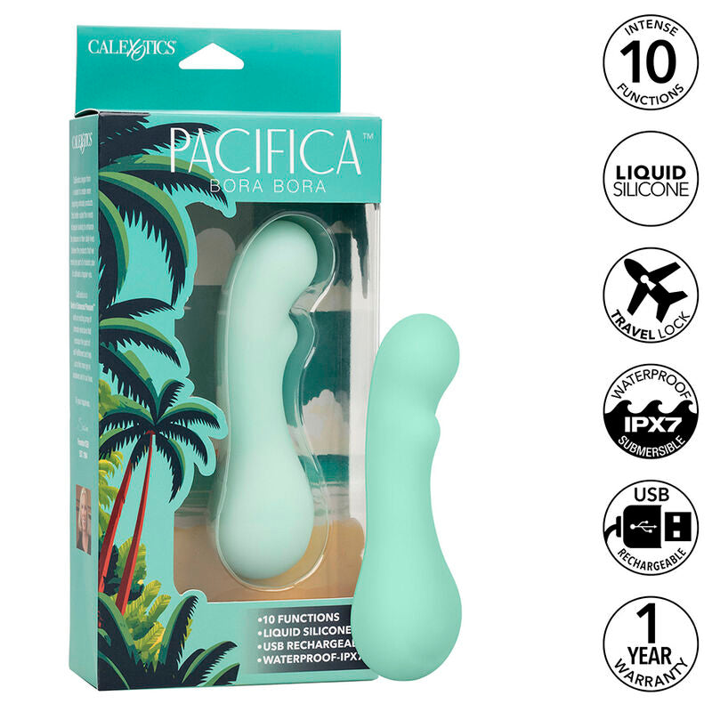 Vibromasseur Point G Pacifica Bora Bora 10 Vibrations Étanche IPX7 - CalExotics