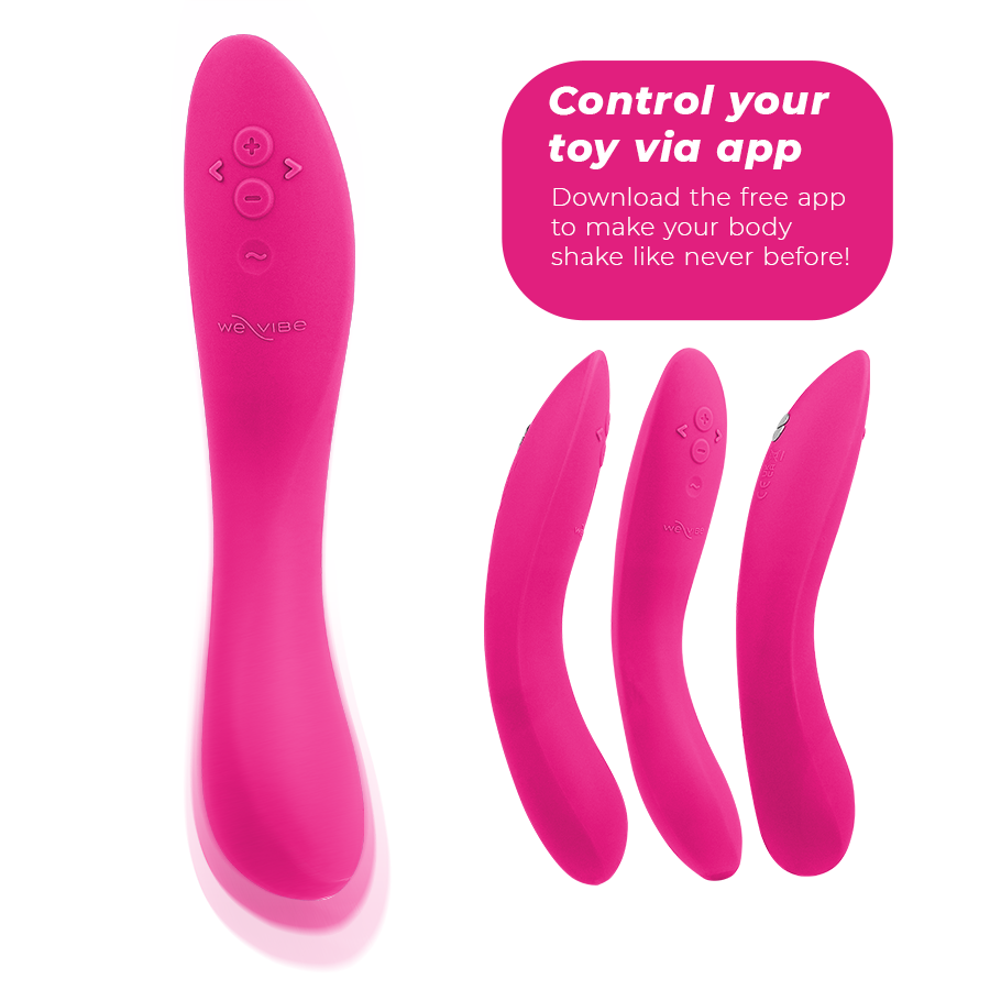 Vibromasseur Point G Rave 2 Asymétrique Connecté App IPX7 - We-Vibe