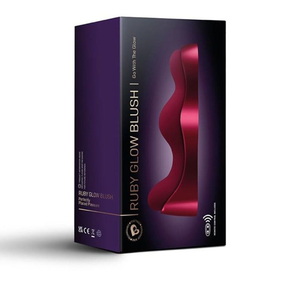 Vibromasseur Point G Ruby Glow Assis Mains Libres Télécommande - Rocks-Off