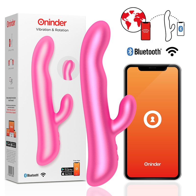 Vibromasseur Rabbit Connecté Oslo Vibration et Rotation App Gratuite - Oninder
