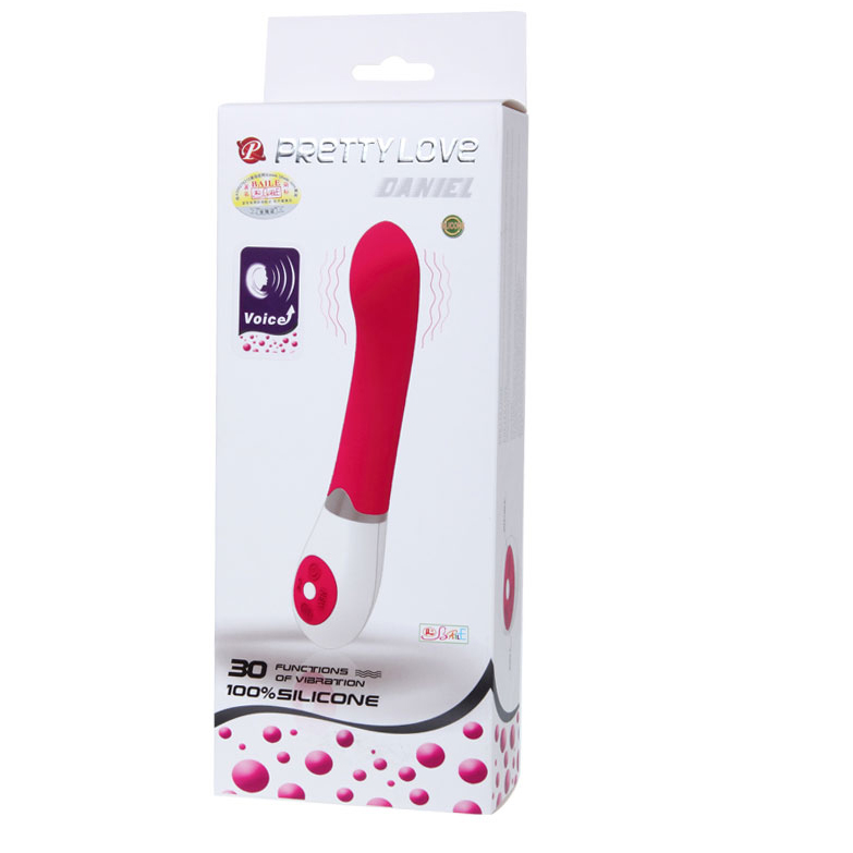 Vibromasseur Rabbit Daniel Commande Vocale 30 Modes Double Moteur - Pretty Love