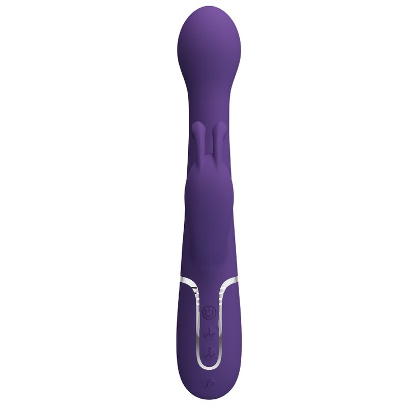 Vibromasseur Rabbit Dejon 3-en-1 Perles Rotatives Poussée Rechargeable - Pretty Love