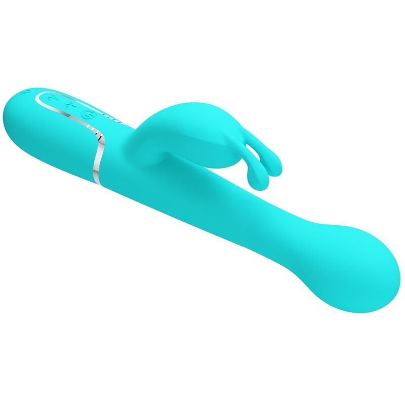 Vibromasseur Rabbit Dejon 3-en-1 Rotation Perles Rechargeable - Pretty Love