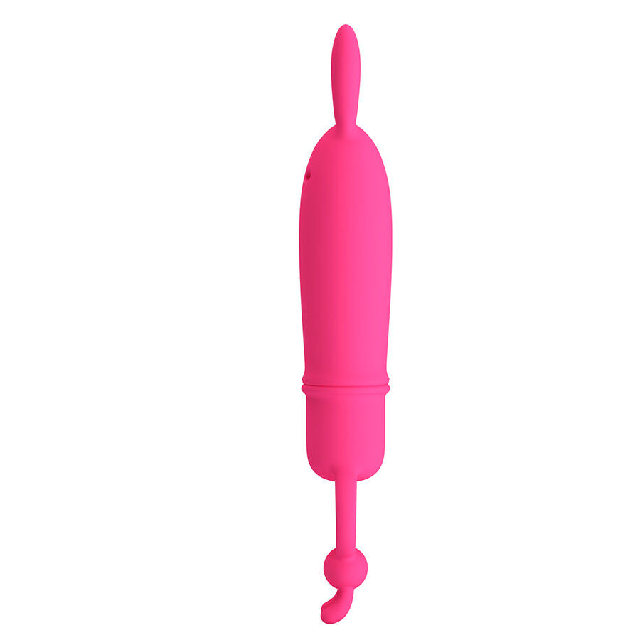 Vibromasseur Rabbit Delia Silicone Anneau de Maintien 10 Modes - Pretty Love