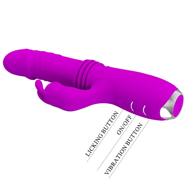 Vibromasseur Rabbit Dorothy Rechargeable 12 Vibrations 3 Poussées - Pretty Love