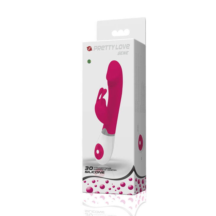 Vibromasseur Rabbit Double Stimulation 30 Modes Silicone Lilas - Pretty Love