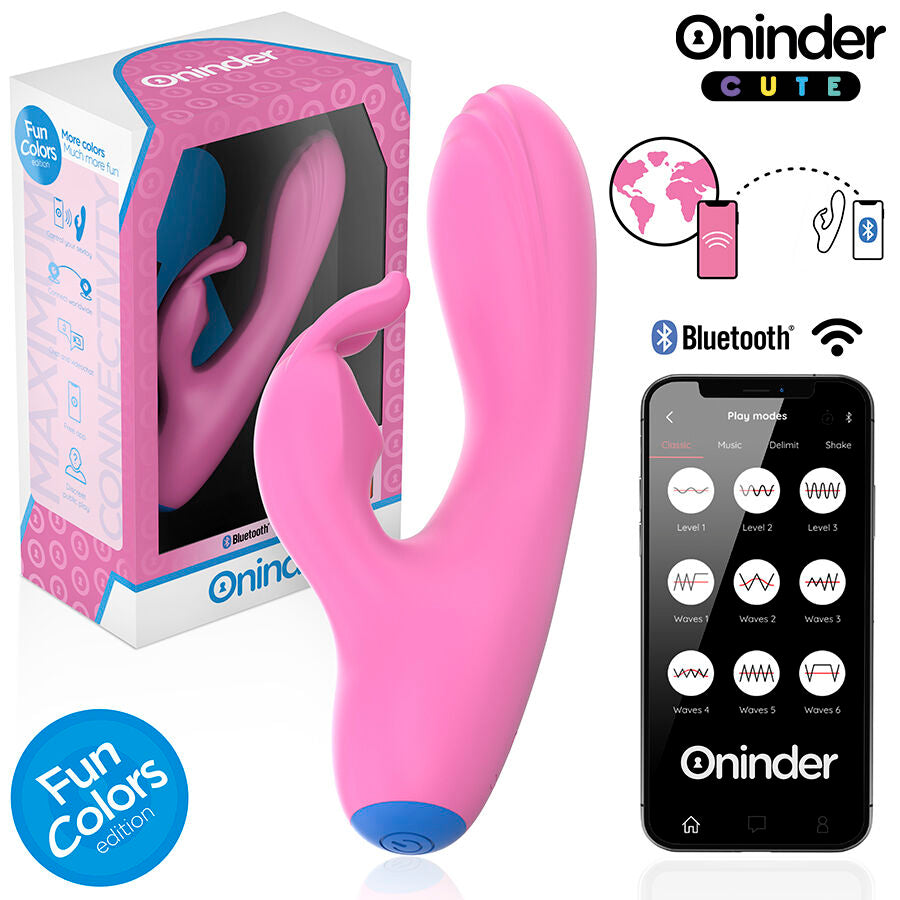 Vibromasseur Rabbit Love Bunny Connecté Point G et Clitoris - Oninder