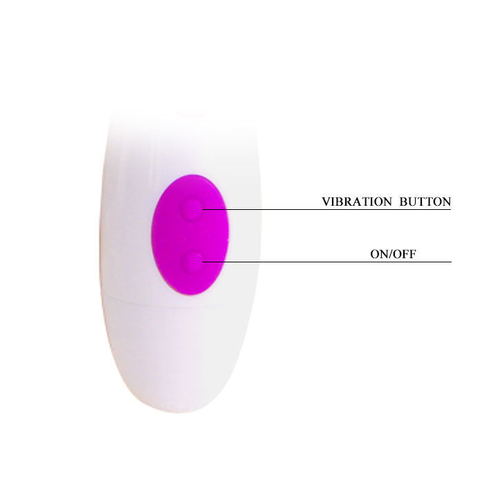 Vibromasseur Rabbit Newman 30 Vibrations Silicone Ergonomique - Pretty Love
