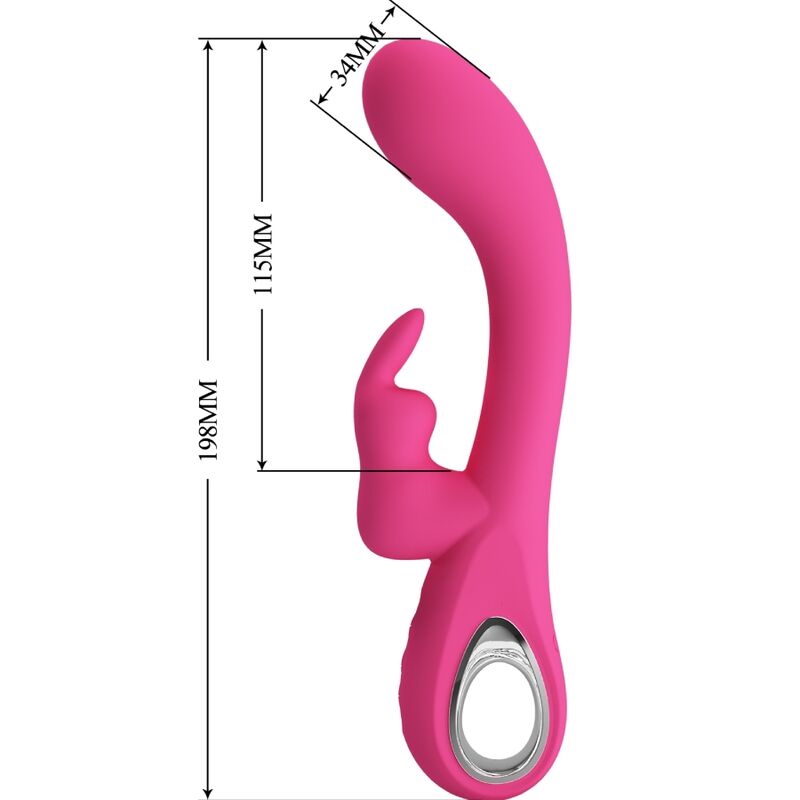 Vibromasseur Rabbit Novak 12 Vibrations Rechargeable USB - Pretty Love