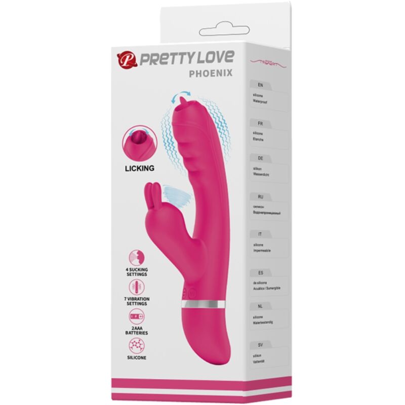 Vibromasseur Rabbit Phoenix Stimulateur Clitoridien Tapotant 7 Vibrations - Pretty Love